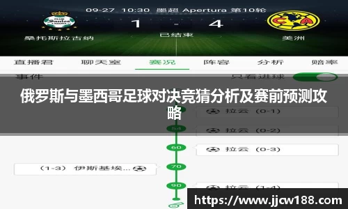 俄罗斯与墨西哥足球对决竞猜分析及赛前预测攻略